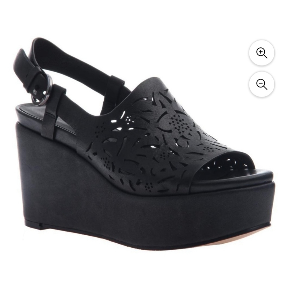 Naked Feet Pegasi Platform Wedge - 6.5 black